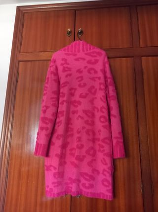 Chaqueta de punto rosa talla única
