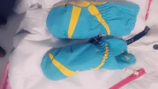 Pantalón de esquí para niña blanco Talla8