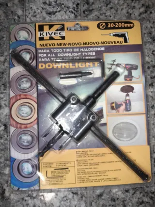 Broca Cortadora Halógenos Downlight 30-200mm