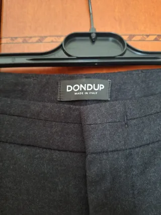 Pantaloni Dondup Lana Vergine Grigio
