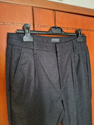 Pantaloni Dondup Lana Vergine Grigio