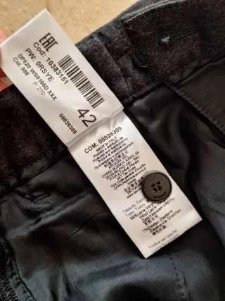 Pantaloni Dondup Lana Vergine Grigio