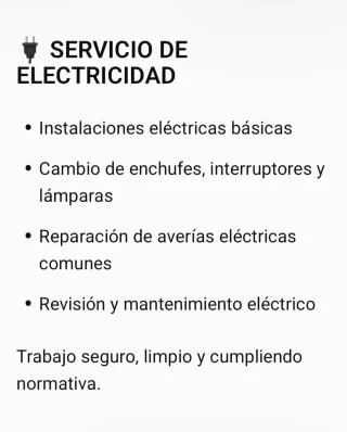 Electricista, montador de muebles etc... GRANADA
