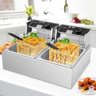 Friggitrice Doppia Inox 12L 3400W