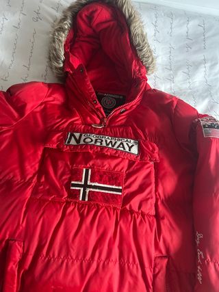 Cazadora Geographical Norway Roja Hombre