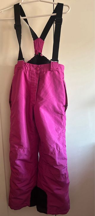 Pantalón de nieve niña rosa. Talla 8-10
