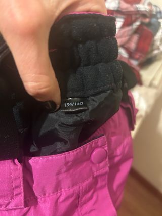 Pantalón de nieve niña rosa. Talla 8-10