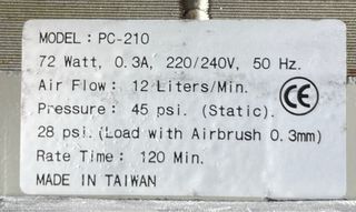 Kit aerógrafo y compresor Mecalor Air-Paint