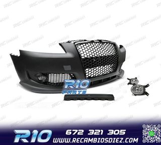 PARAGOLPES DELANTERO AUDI A3 8P 04-08 LOOK RS3 NEGRO + NIEBL