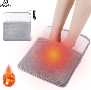 Calentador de pies USB gris nuevo