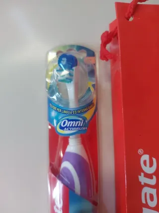 Colgate Omni Actibrush pulitore lingua nuovo