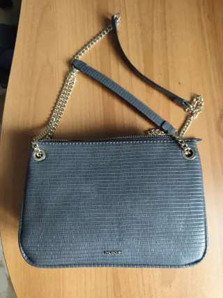 Borsa Parfois grigia con tracolla a catena