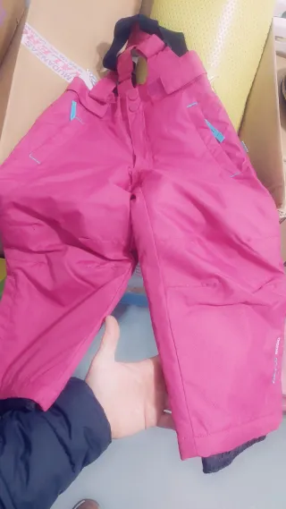 Pantalón de esquí rosa talla 4