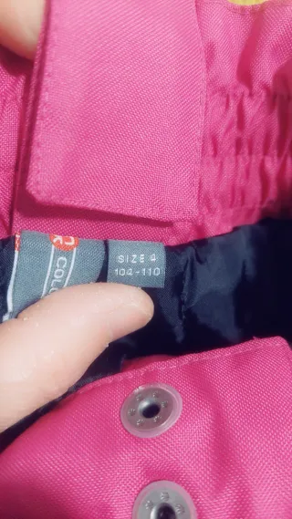 Pantalón de esquí rosa talla 4