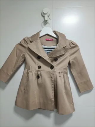 Gabardina Niña YOUNG DIMENSION Beige Talla XS