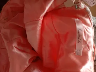 Vestido de cerimónia Salmão /dourado