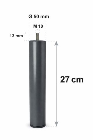 Juego 6 patas de 27cm para somier / base tapizada