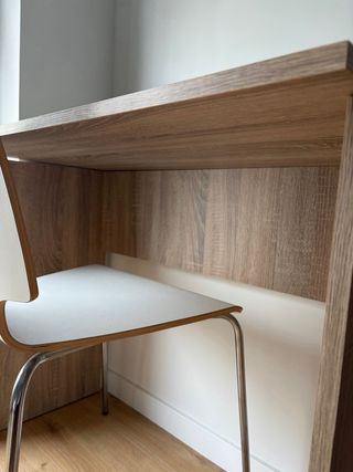 Mesa y Silla Madera Clara