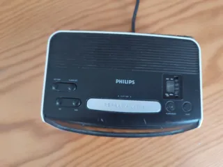 Reloj Despertador Philips LED Negro