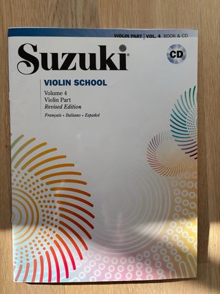 Método Suzuki Violín completo 4 volumenes.