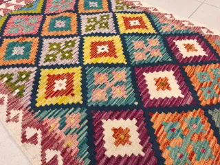 Tappeto Kilim afgano 203x81 cm