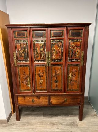 Mueble Chino 4 Puertas 3 Cajones