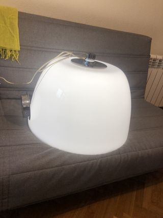 Lámpara de cristal blanco