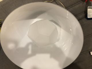 Lámpara de cristal blanco