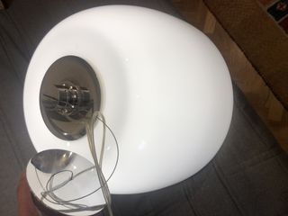 Lámpara de cristal blanco