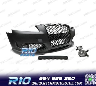 PARAGOLPES DELANTERO AUDI A3 8P 04-08 LOOK RS3 NEGRO + NIEBL