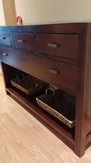 Mueble aparador recibidor madera de teka