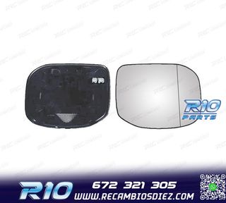 CRISTAL ESPEJO + BASE DERECHO HONDA ACCORD 08-15