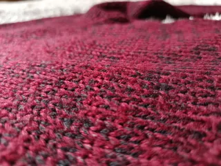 Jersey punto burdeos efecto vigoré