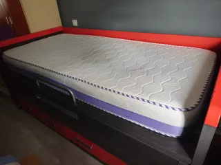 Cama nido de 2 camas + 4 cajones +2 estanterías
