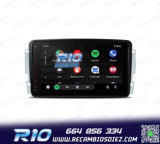RADIO GPS ANDROID 12 PARA MERCEDES VIANO VITO C W203 A W168