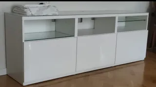 Aparador Blanco Ikea con Cristal