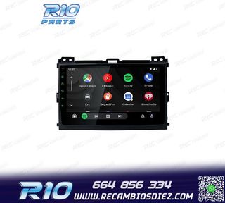 RADIO GPS ANDROID 12 PARA TOYOTA LAND CRUISER 02-09
