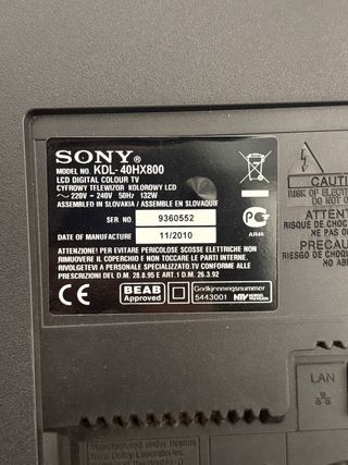 SONY BRAVIA 40” FULL HD + 3D + GAFAS INCLUIDAS