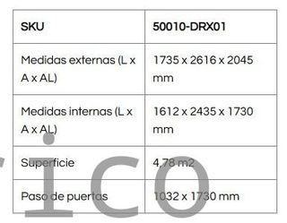 Caseta Metálica Top Titan 173x261x204 cm - Duramax