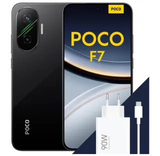 Xiaomi POCO F7 12+512GB Negro Cargador y cable