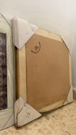 2 Espejos Decorativos Madera y Azulejo