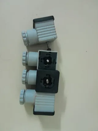 Lote conectores electroválvula 4 unidades