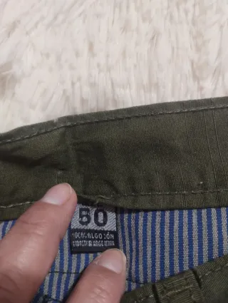 Pantalón corto cargo verde