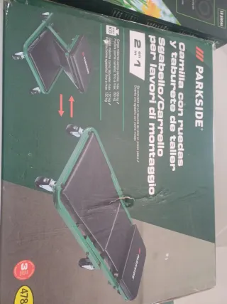 Carrello/Sgabello da officina Parkside