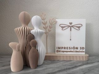 Busto familiar decorativo 3D