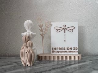 Busto familiar decorativo 3D