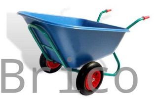 Carretilla Cuba 300 Litros Polipropileno - 2 Ruedas Impinchable