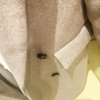 Abrigo Mango Lana Beige Nuevo