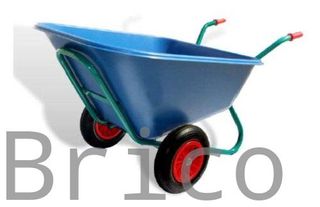 Carretilla Cuba 300 Litros Polipropileno - 2 Ruedas Impinchable