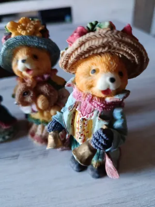 Figuras decorativas osos y perro